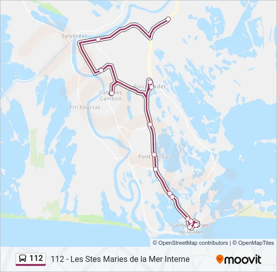 112 Bus Line Map
