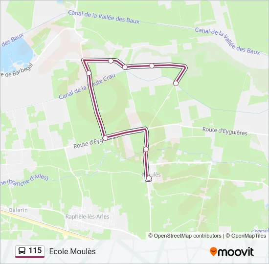 115 Bus Line Map