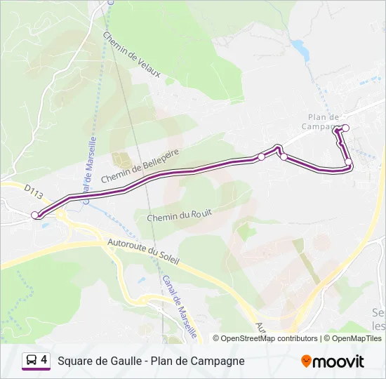 4 Bus Line Map