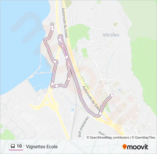 10 Bus Line Map
