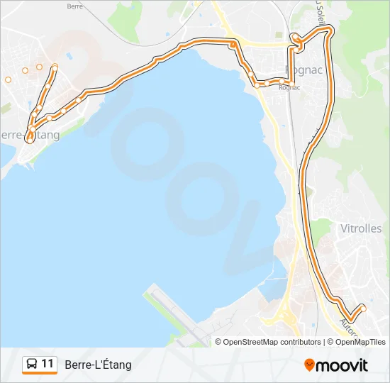 11 Bus Line Map