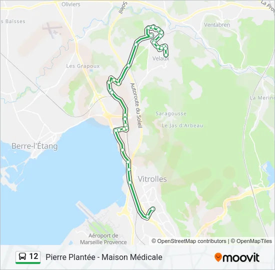 12 Bus Line Map