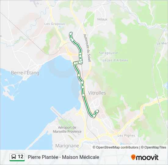 12 Bus Line Map