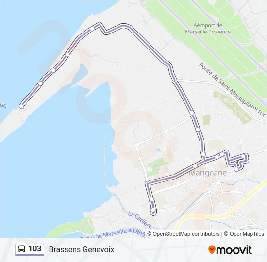103 Bus Line Map