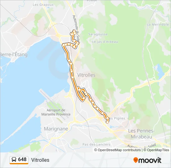 648 Bus Line Map