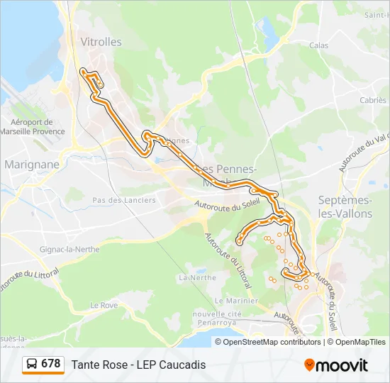 678 Bus Line Map