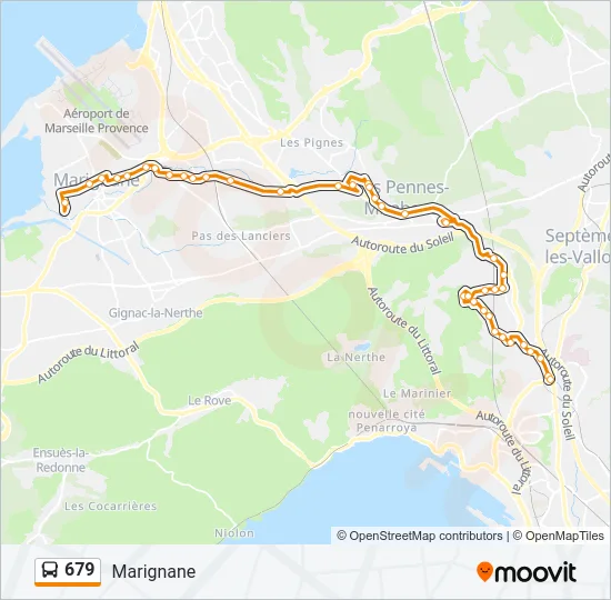 679 Bus Line Map