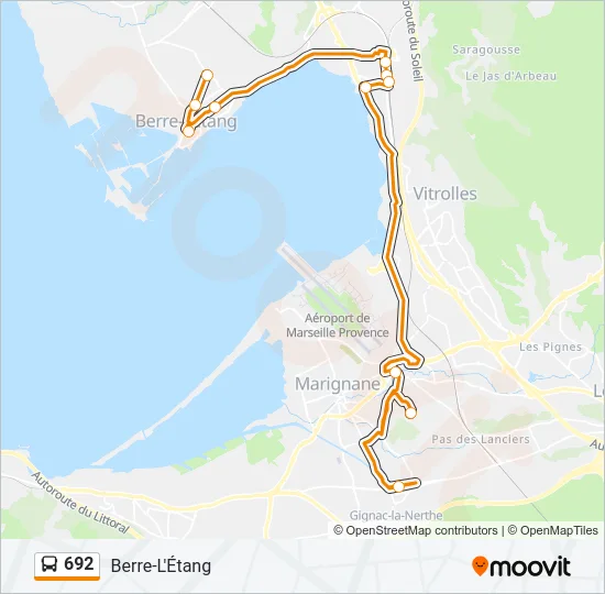 692 Bus Line Map