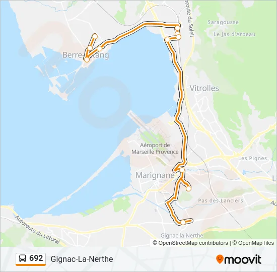 692 Bus Line Map