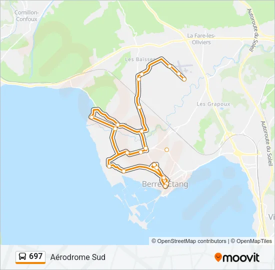 697 Bus Line Map