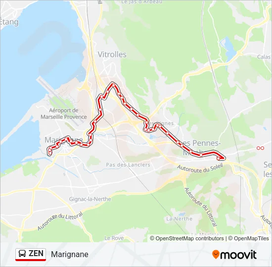 ZEN Bus Line Map