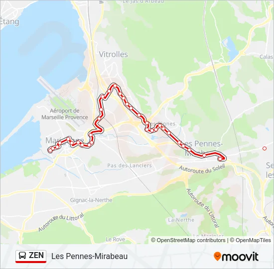 ZEN Bus Line Map