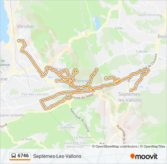 6746 Bus Line Map