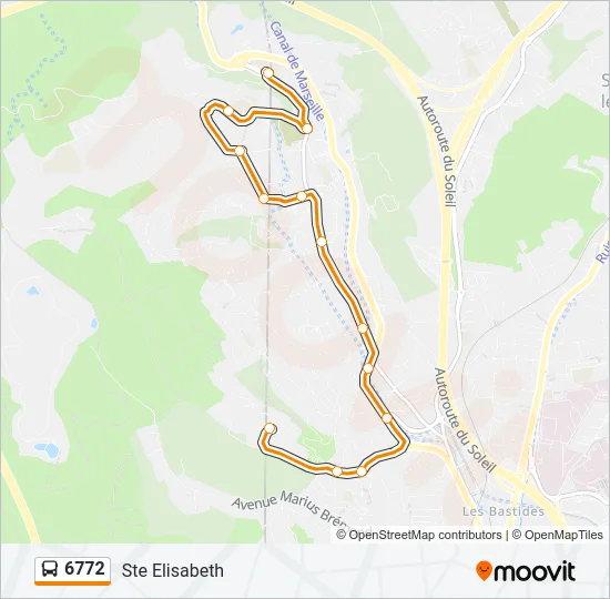 6772 Bus Line Map