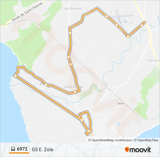 6972 Bus Line Map