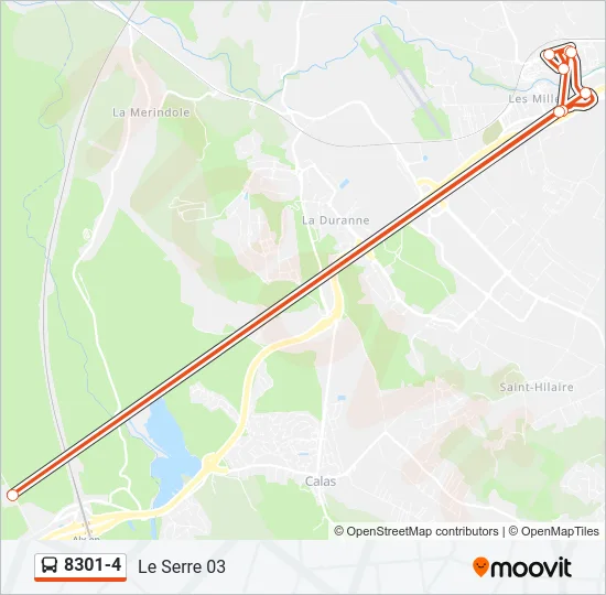 8301-4 Bus Line Map