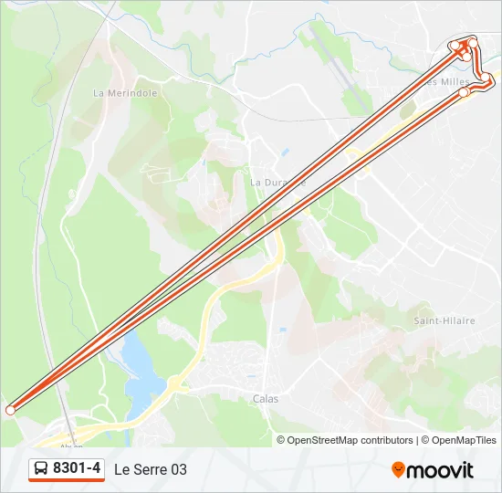 8301-4 Bus Line Map