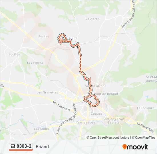 8303-2 Bus Line Map