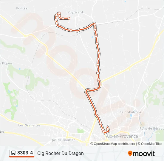 8303-4 Bus Line Map