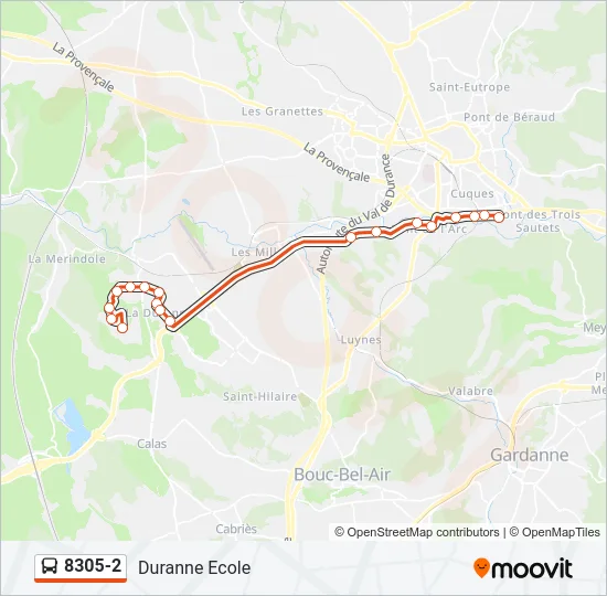 8305-2 Bus Line Map