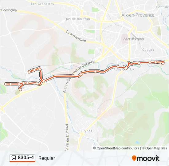 8305-4 Bus Line Map