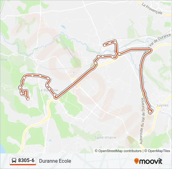 8305-6 Bus Line Map