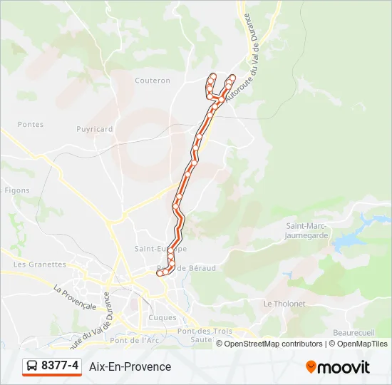 8377-4 Bus Line Map