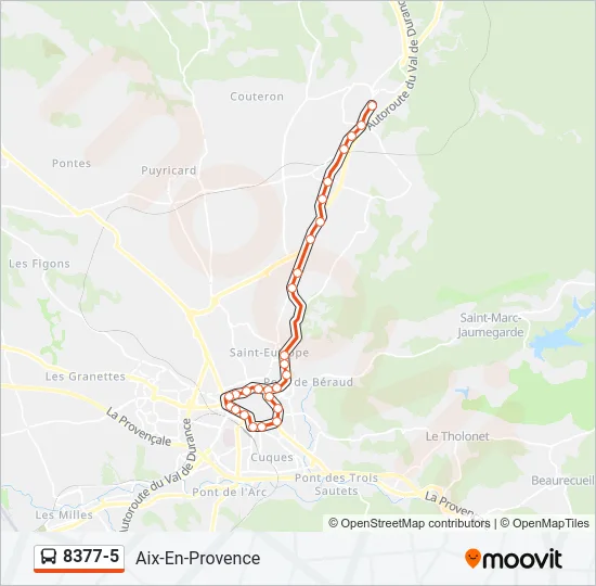 8377-5 Bus Line Map