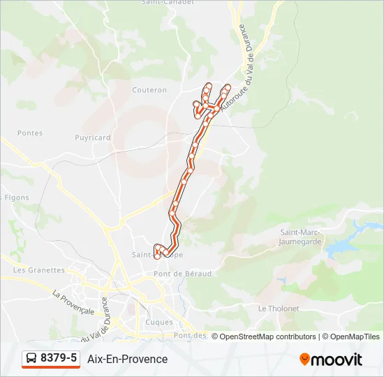 8379-5 Bus Line Map