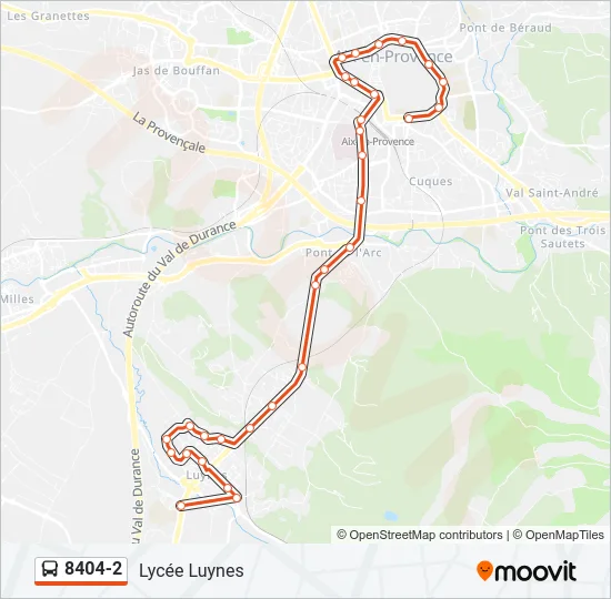 8404-2 Bus Line Map