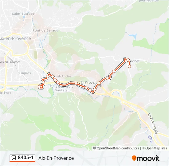 8405-1 Bus Line Map