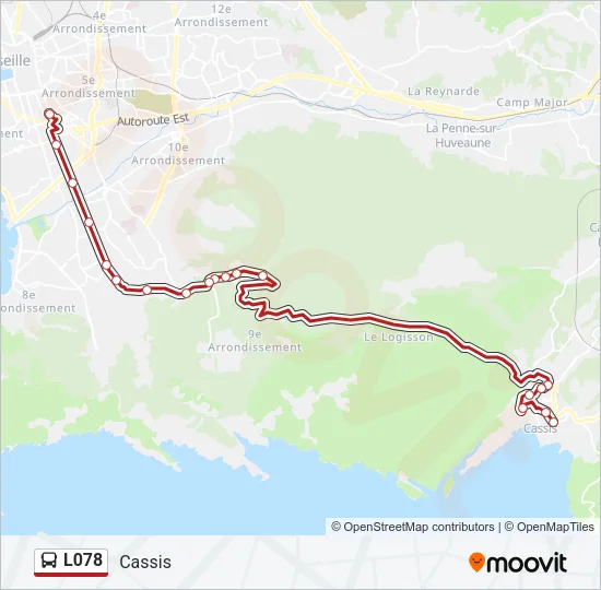 L078 Bus Line Map