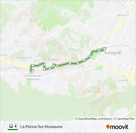 4 Bus Line Map