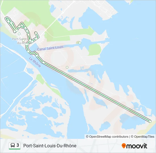 3 Bus Line Map