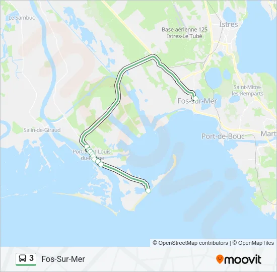 3 Bus Line Map