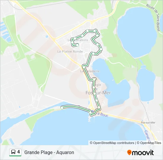 4 Bus Line Map