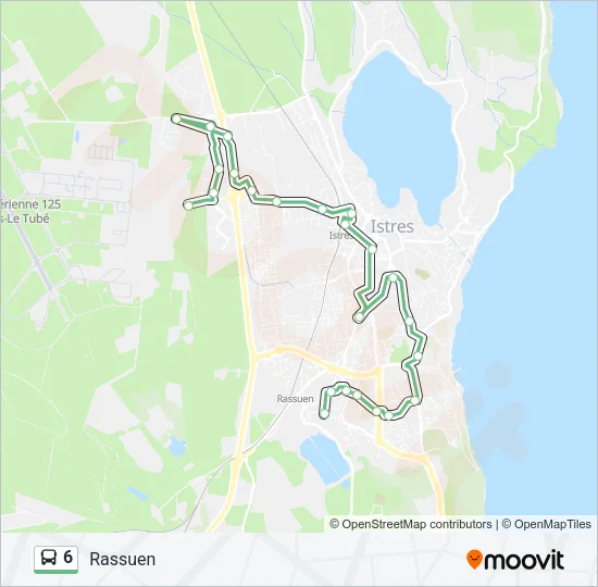 6 Bus Line Map