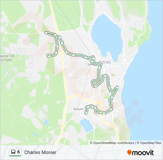 6 Bus Line Map