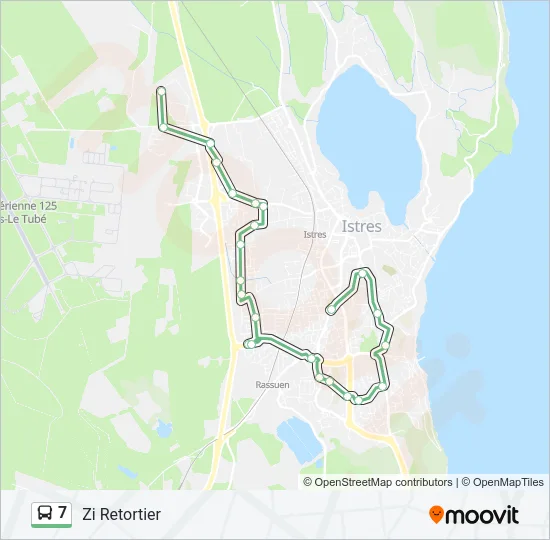 7 Bus Line Map