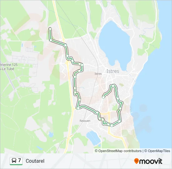 7 Bus Line Map