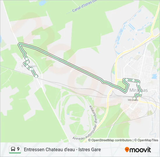 9 Bus Line Map