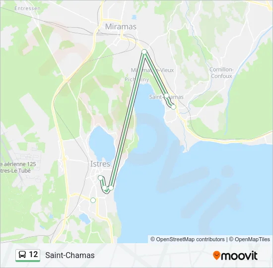 12 Bus Line Map