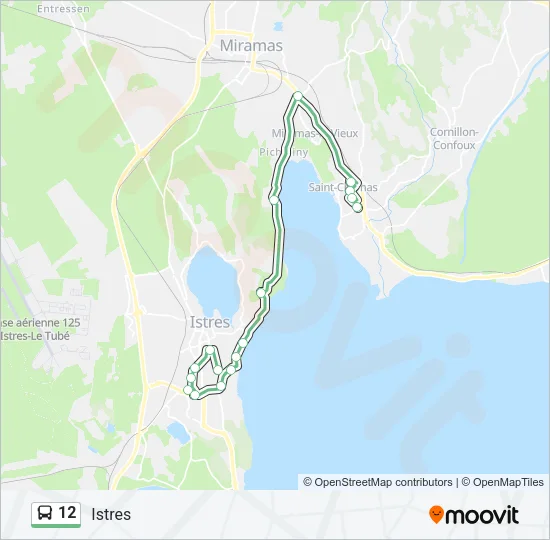 12 Bus Line Map