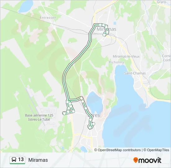 13 Bus Line Map