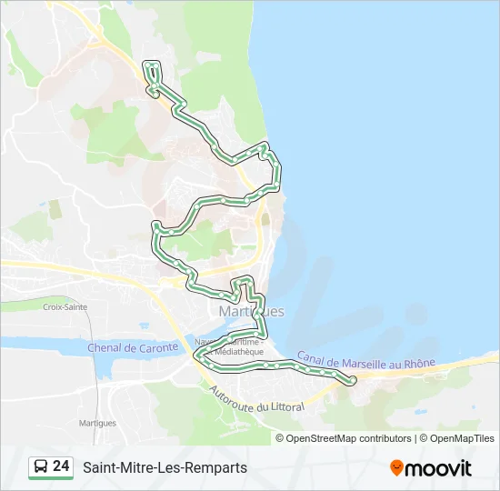 24 Bus Line Map