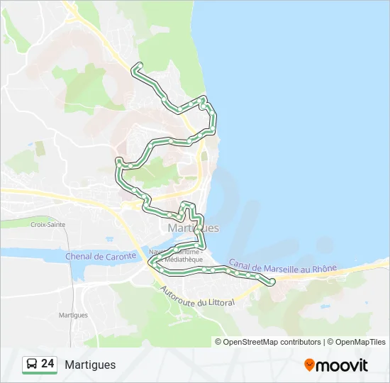 24 Bus Line Map
