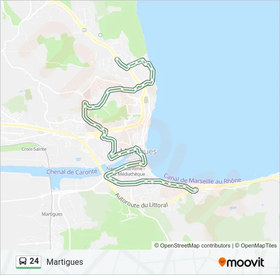 24 Bus Line Map