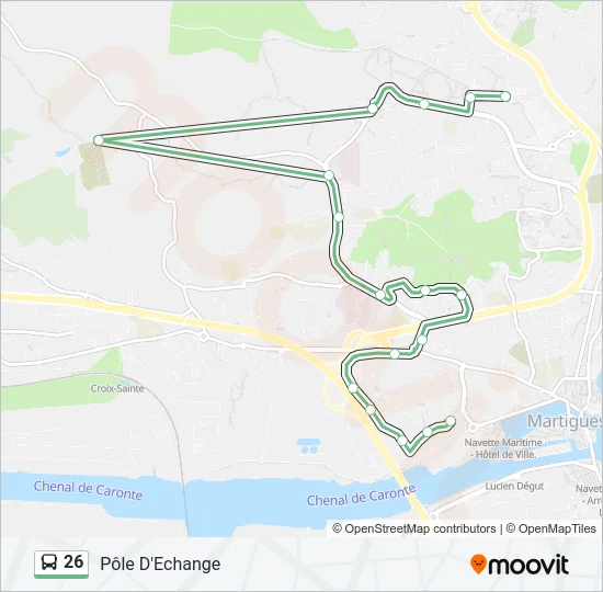 26 Bus Line Map