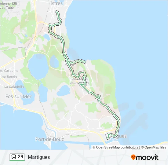 29 Bus Line Map