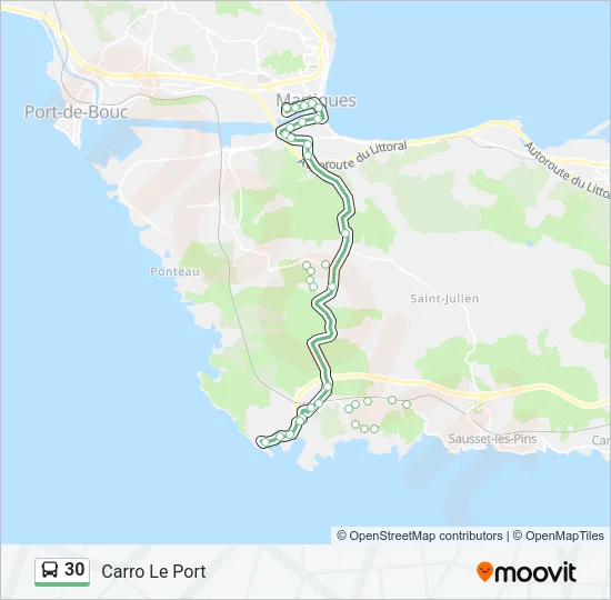 30 Bus Line Map